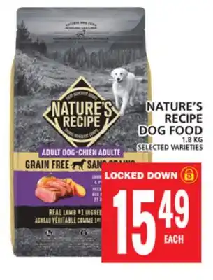 Food Basics NATURE'S RECIPE DOG FOOD offer
