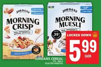 Food Basics JORDANS CEREAL offer