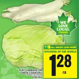 Food Basics FLAT CABBAGE OR LOBOK ( DAIKON ) offer