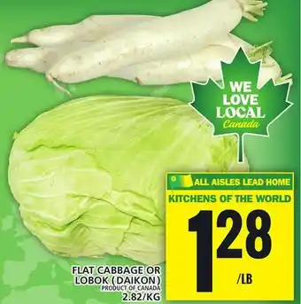 Food Basics FLAT CABBAGE OR LOBOK ( DAIKON ) offer