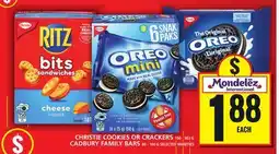 Food Basics CHRISTIE COOKIES OR CRACKERS OR CADBURY FAMILY BARS offer