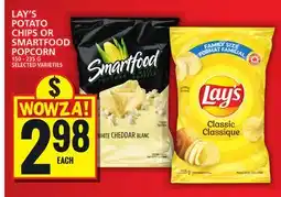 Food Basics LAY'S POTATO CHIPS OR SMARTFOOD POPCORN offer