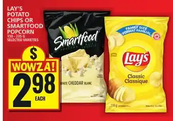 Food Basics LAY'S POTATO CHIPS OR SMARTFOOD POPCORN offer