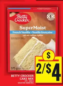 Food Basics BETTY CROCKER CAKE MIX offer