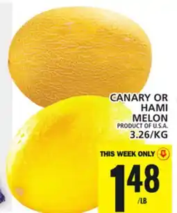 Food Basics CANARY OR HAMI MELON offer