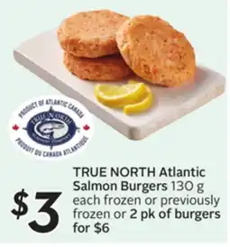 Sobeys TRUE NORTH Atlantic Salmon Burgers offer
