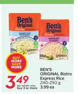 Sobeys BEN'S ORIGINAL Bistro Express Rice offer