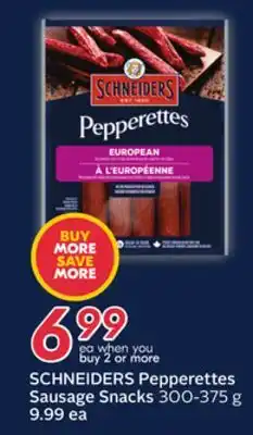 Sobeys SCHNEIDERS Pepperettes Sausage Snacks offer