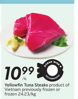 Sobeys Yellowfin Tuna Steaks offer