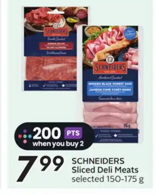 Sobeys SCHNEIDERS Sliced Deli Meats offer