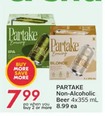 Sobeys PARTAKE Non-Alcoholic Beer offer