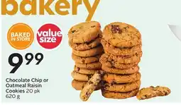 Sobeys Chocolate Chip or Oatmeal Raisin Cookies offer