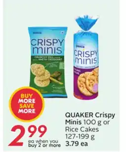 Sobeys QUAKER Crispy Minis offer