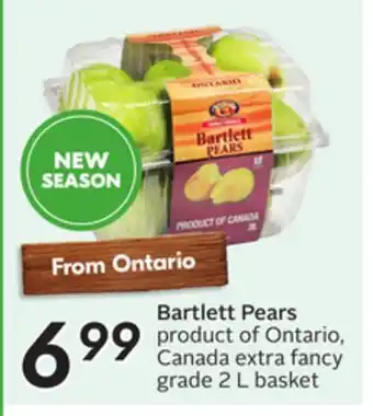 Sobeys Bartlett Pears offer