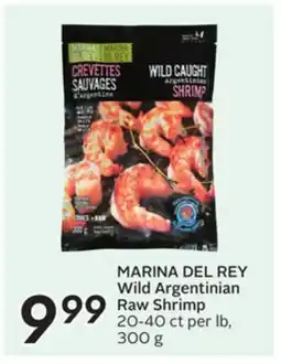 Sobeys MARINA DEL REY Wild Argentinian Raw Shrimp offer