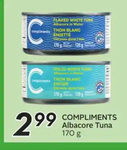 Sobeys COMPLIMENTS Albacore Tuna offer