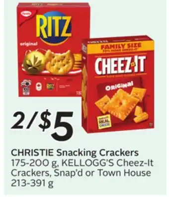 Sobeys CHRISTIE Snacking Crackers offer