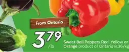 Sobeys Sweet Bell Peppers Red, Yellow or Orange offer