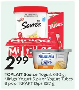 Sobeys YOPLAIT Source Yogurt offer