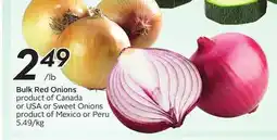 Sobeys Bulk Red Onions offer