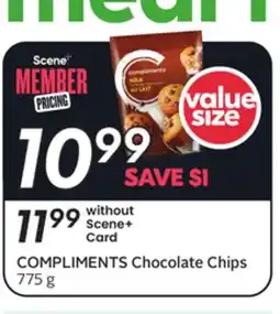 Sobeys COMPLIMENTS Chocolate Chips offer