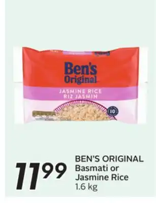 Sobeys BEN'S ORIGINAL Basmati or Jasmine Rice offer