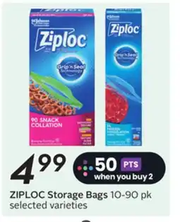 Sobeys ZIPLOC Storage Bags offer