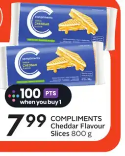 Sobeys COMPLIMENTS Cheddar Flavour Slices offer