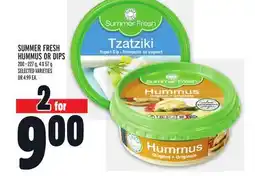 Metro SUMMER FRESH HUMMUS OR DIPS offer