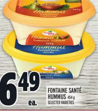Metro FONTAINE SANTÉ HUMMUS offer
