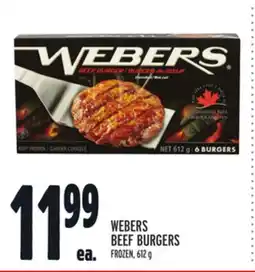 Metro WEBERS BEEF BURGERS offer