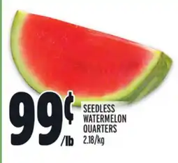 Metro SEEDLESS WATERMELON QUARTERS offer