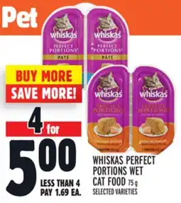 Metro WHISKAS PERFECT PORTIONS WET CAT FOOD offer