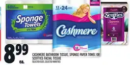 Metro CASHMERE BATHROOM TISSUE, SPONGE PAPER TOWEL OR SCOTTIES FACIAL TISSUE offer