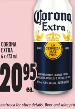 Metro CORONA EXTRA offer