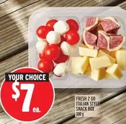 Metro FRESH 2 GO ITALIAN STYLE SNACK BOX offer