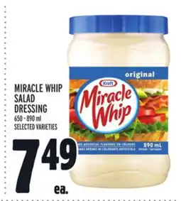Metro MIRACLE WHIP SALAD DRESSING offer
