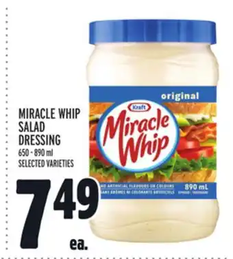Metro MIRACLE WHIP SALAD DRESSING offer