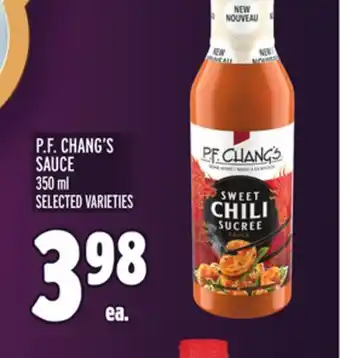 Metro P. F. CHANG'S SAUCE offer
