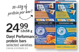 Fortinos DARYL PERFORMANCE PROTEIN BARS offer