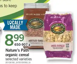 Fortinos NATURE'S PATH ORGANIC CEREAL, 650-907 g offer