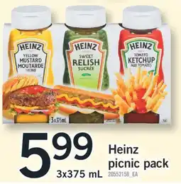 Fortinos Heinz picnic pack, 3x375 mL offer