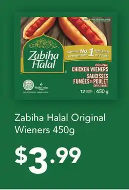 Fortinos Zabiha Halal Original Wieners, 450g offer