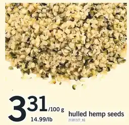 Fortinos hulled hemp seeds offer
