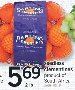 Fortinos seedless clementines 2 lb offer