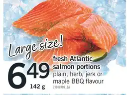 Fortinos fresh Atlantic salmon portions 142 g offer