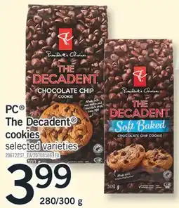 Fortinos PC The Decadent The Decadent cookies offer