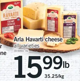 Fortinos Arla Havarti cheese offer