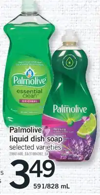 Fortinos Palmolive liquid dish soap offer