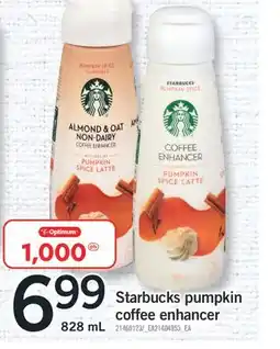 Fortinos Starbucks pumpkin coffee enhancer offer